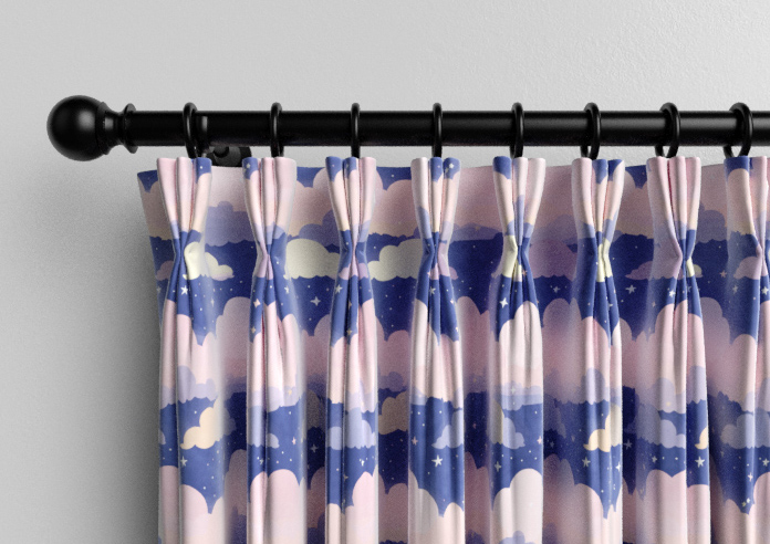 Cloudy Cosmos, Purple Twilight - Made to Measure Curtains - Image 11